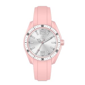 Orologio Donna in Silicone Rosa e Bianco Luca Barra BW367
