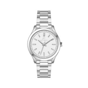 Orologio Donna in Acciaio con Ghiera con Cristalli Bianchi Luca Barra BW370