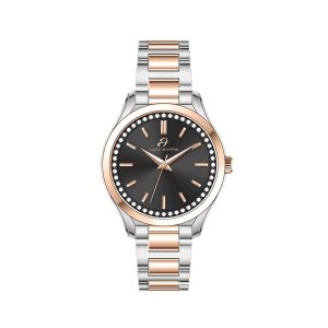Orologio Donna in Acciaio e Acciaio Rosato con Cristalli Bianchi Luca Barra BW372