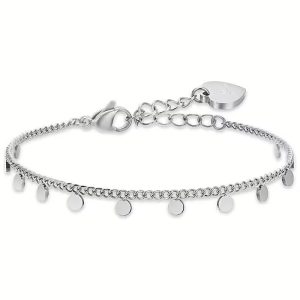 Bracciale Donna in Acciaio con Cerchi Luca Barra BK2614