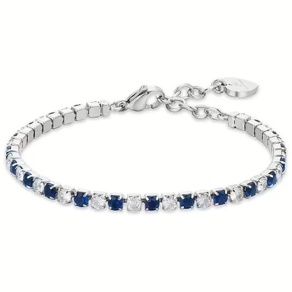 Luca Barra Bracciale Tennis con Cristalli Neri da Donna Trendy cod. LBBK1657 - Carducci 1969