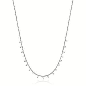 Collana Donna in Acciaio con Rombi Luca Barra CK1989
