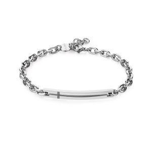 Bracciale in Acciaio con Targhetta Uomo S'Agapò SPD20