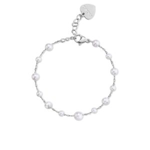 Bracciale in Acciaio con Perle Donna S'Agapò SWI17