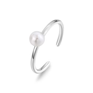 Anello in Acciaio con Perla Donna S'Agapò SWI31