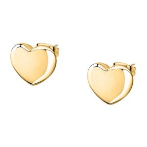 Orecchini con Cuore Bombato in Acciaio Dorato Donna Morellato SAVZ06