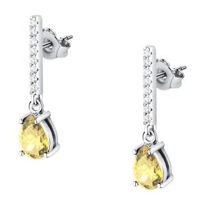 Orecchini in Argento con Cristallo a Goccia Giallo Morellato SAIW196