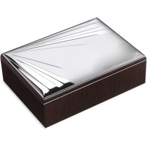 Scatola portagioielli in argento laminato Valenti 40627-2