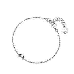Bracciale con Luna con Cristalli Bianchi in Argento Donna Rosato RZAL049
