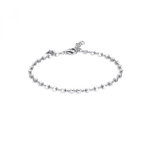 Bracciale con Catena con Cubi in Argento Donna Rosato RZB017