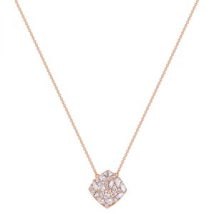 Collana con Cristalli Bianchi in Argento Rosa Donna Rosato RZGE08
