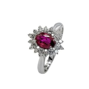 Anello Donna con Diamanti e Rubino Davite e Delucchi AA 031717 RB