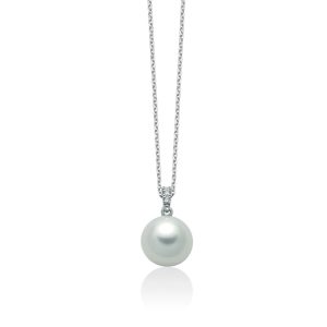 Collana con Perla 8 - 8,5 mm e Diamanti Miluna PCL5501