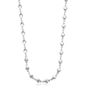 Collana in Acciaio con Cuoricini Donna S'agapò SHK78