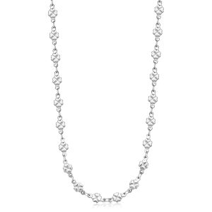 Collana in Acciaio con Quadrifogli Donna S'agapò SHK81