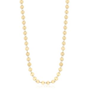 Collana in Acciaio Dorato con Dischetti Donna S'agapò SHK84