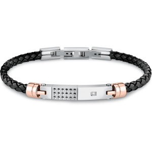 Bracciale in Acciaio/Pelle Uomo Morellato SQH56