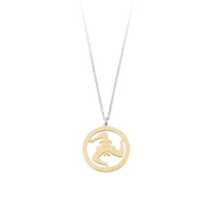 Collana in Acciaio Modello A Trinacria Camurria CJ.CL02TP.3G