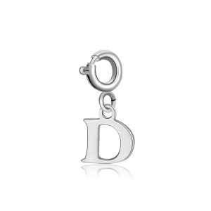 Charm a Forma di Iniziale D in Acciaio S’agapò SJY0D