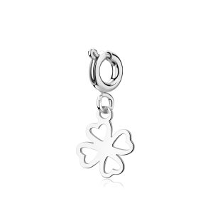 Charm a Forma di Quadrifoglio in Acciaio S’agapò SJYQ01