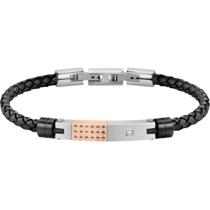 Bracciale in Acciaio/Pelle Uomo Morellato SQH23