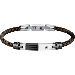 Bracciale in Acciaio/Pelle Uomo Morellato SQH57