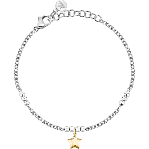 Bracciale in Acciaio con Stella Dorata Pendente Donna Morellato SAIX27