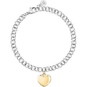 Bracciale in Acciaio con Cuore Dorata Donna Morellato SAVZ10
