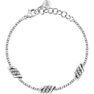 Bracciale in Acciaio con Cristalli Bianchi Donna Morellato SAWZ06
