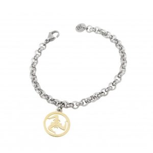 Bracciale in Acciaio Modello A Trinacria Camurria CJ.BR02TP.3G