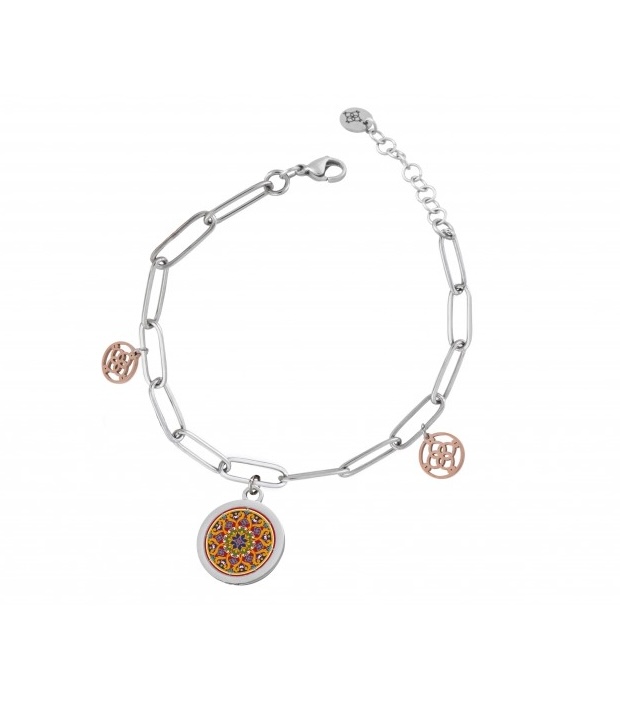 camurria-a-tradizione-sicilia-bedda-bracciale-in-acciaio-con-ciondolo-decorato