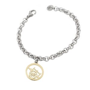 Bracciale in Acciaio Modello U Carrettu Camurria CJ.BR01TP.3G