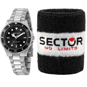 Set Orologio in Acciaio e Polsiera Donna Sector R3253161529
