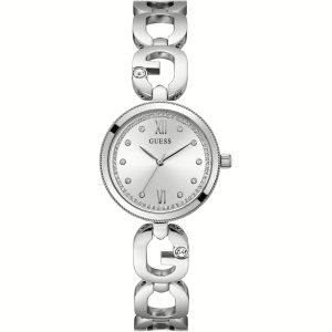 Orologio in Acciaio con Cristalli Bianchi Donna Guess GW0759L1