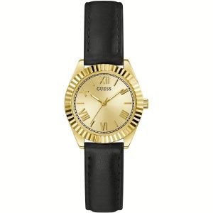 Orologio in Acciaio Dorato e Pelle Donna Guess GW0761L1