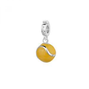 Charm in Argento a Forma di Pallina da Tennis Donna Rosato RZ234R
