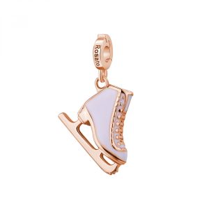 Charm in Argento Rosato a Forma di Pattino Donna Rosato RZ235