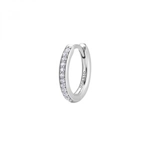 Mono Orecchino in Argento con Cristalli Bianchi Donna Rosato RZAL070R