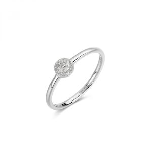Anello in Argento con Cristalli Bianchi Donna Rosato RZBI79C