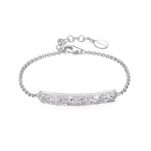 Bracciale in Argento con Cristalli Bianchi Donna Rosato RZGE17