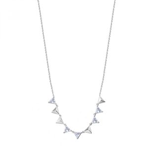 Collana in Argento con Cristalli Bianchi Donna Rosato RZVT01