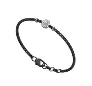 Bracciale in Acciaio e Diamanti Bikkembergs SPGB02BW