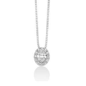 Collana Punto Luce in Oro e Diamanti Miluna CLD4846