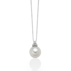 Collana con Perla da 8 - 8,5 mm e Diamanti Miluna PCL6269