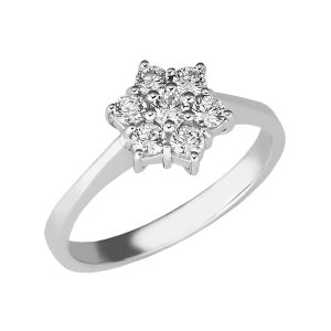Anello a Forma di Fiore con Diamanti Davite e Delucchi AA 031856