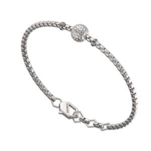 Bracciale in Acciaio e Diamanti Bikkembergs SPGB02WW