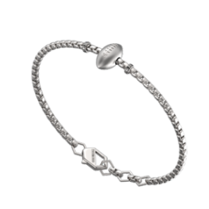 Bracciale in Acciaio e Diamanti Palla da Rugby Bikkembergs SPRB02WW