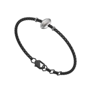 Bracciale in Acciaio e Diamanti Palla da Rugby Bikkembergs SPRB02BW