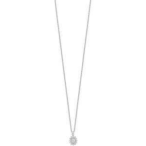 Collana in Acciaio con Cristalli Bianchi Luca Barra CK2064