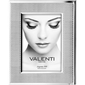 Cornice in Argento Laminato Maglia Milano 18x24 Valenti 52075-5L
